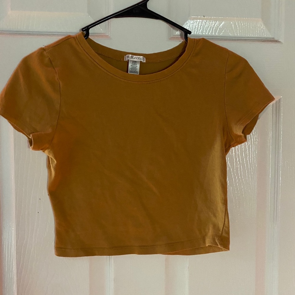 Mustard Yellow Crop Top